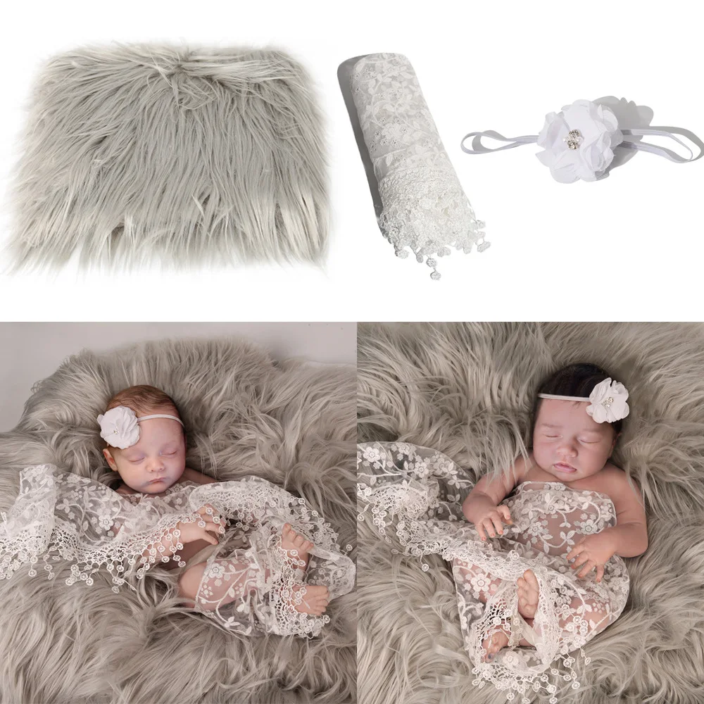 Baby Bed Blanket and Cushion Newborn Photography Props Baby Newborn Fotografia Newborn Shooting Props for Photography