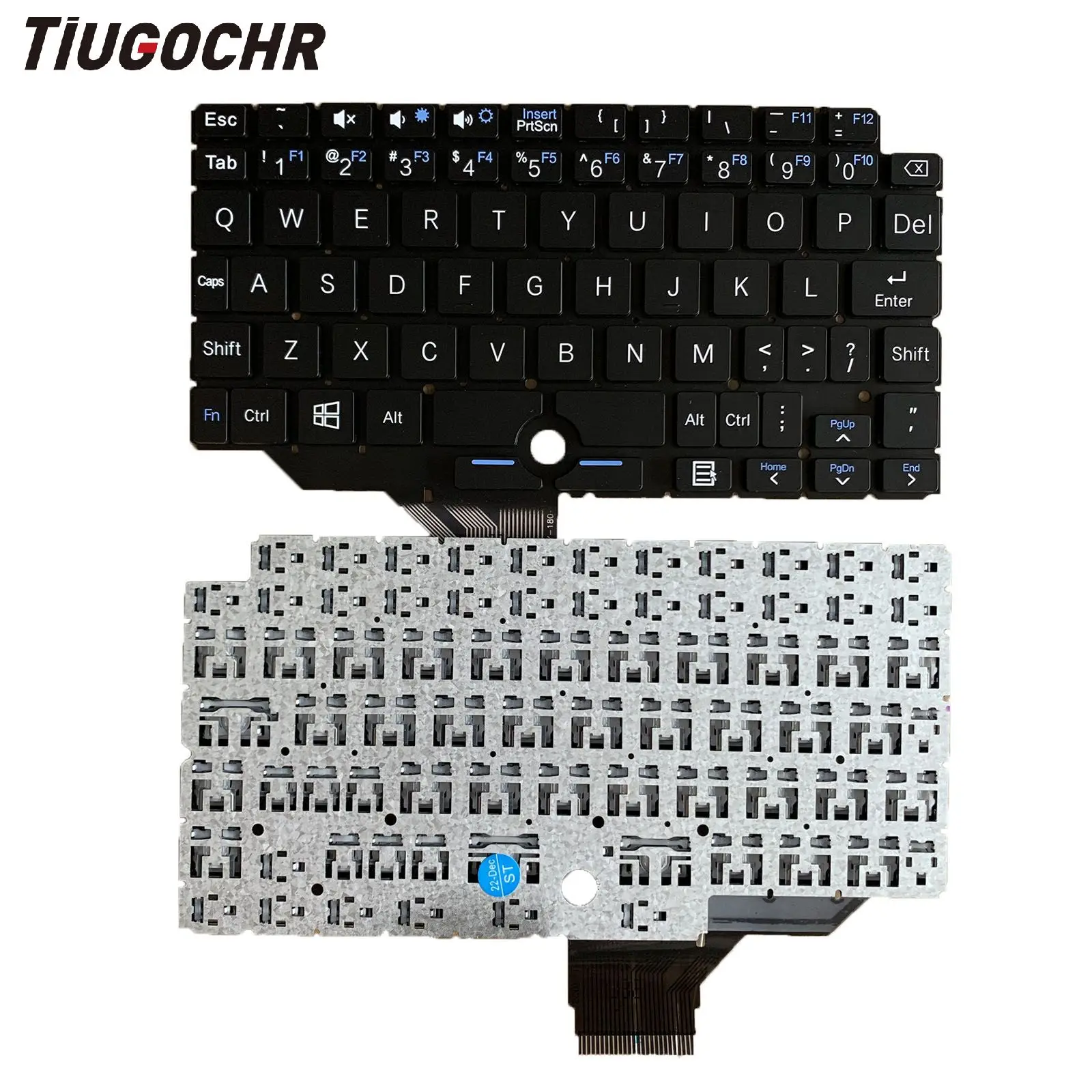 

New US English Keyboard for UMPC GPD P2 Pocket 2 Pocket 2S SCDY-180-1 GPD UMPC T1 T2 Mini Laptop Replacement Keyboards No Frame