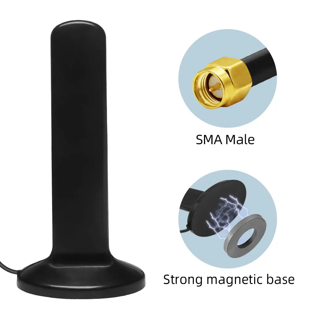 5G Magnetic Antenna Outdoor Waterproof 4G LTE Car Sucker Aerial High Gain 12dBi SMA Male TS9 CRC9 for CPE Router Modem