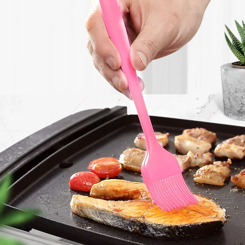 

Силиконовая Термостойкая кисть для выпечки, для нанесения масла, соуса, маринадов для гриля, выпечки, барбекю и приготовления пищи