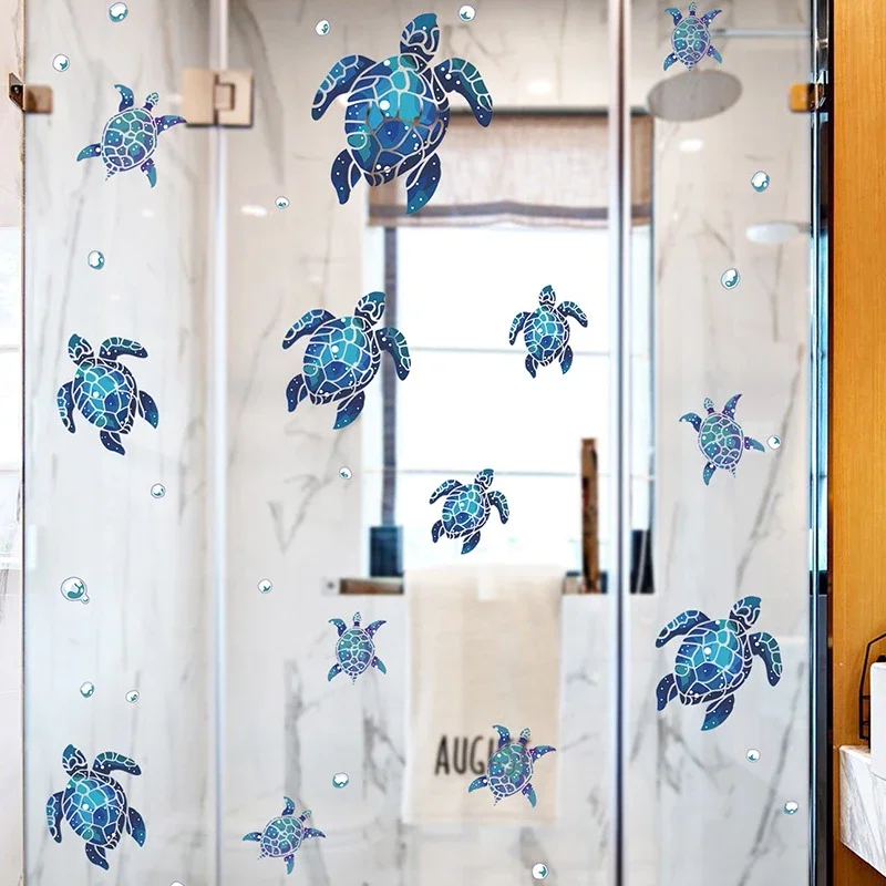 24 Adesivi Carini A Forma Di Tartaruga Per Pareti - Decorazione Creativa Per Camera Bambini, Bagno E Acquario - Foto 8