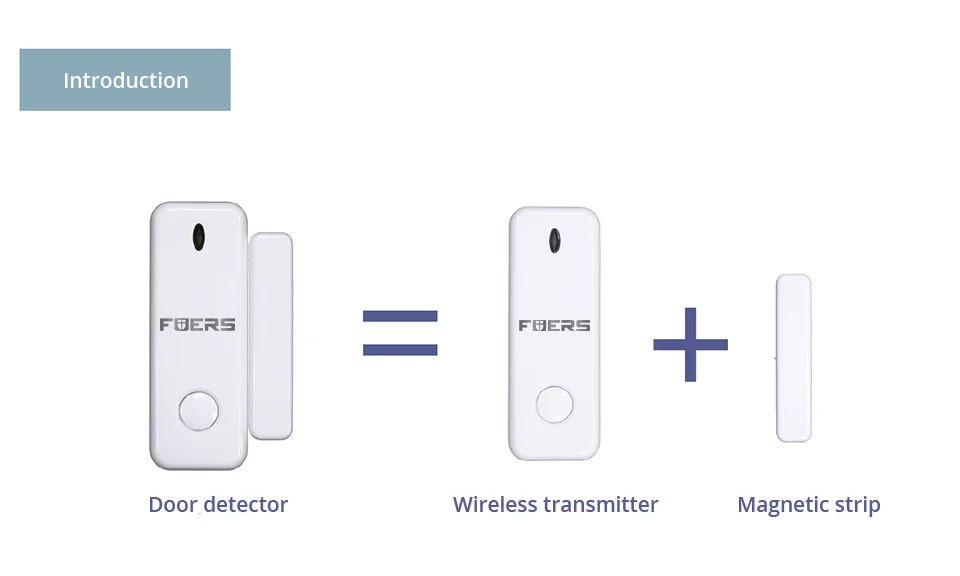 Wireless Mini Door Window Magnet Sensor Detector D10 For G95 G34 Home Alarm WiFi