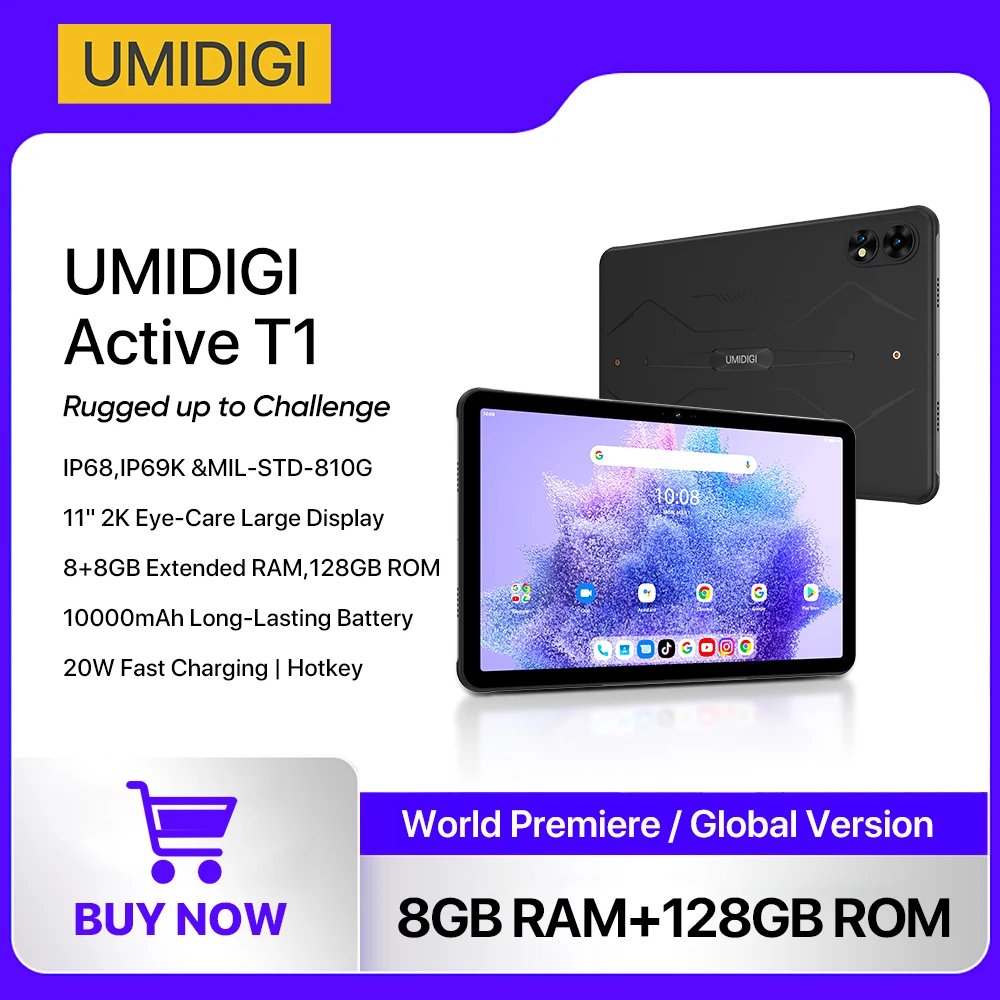 10,000mAh Androidタブレット IP68/IP69K Amazon.co.jp: 2025 NEW Android 14 タブレット 10インチ wi-fiモデル