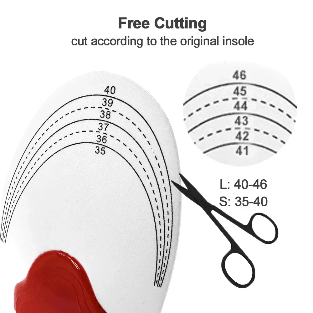 Professional Orthotic Insoles Adult Flat Foot Arch Support Orthopedic Insoles Shoe Cushion Insert Feet Health Care Tool Unisex