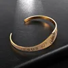 Stainless Steel Adjustable Cuff Bracelet JESUS Exorcist Saint Benedict Couple Love Bangles Religious Wishing Amulet Jewelry 2