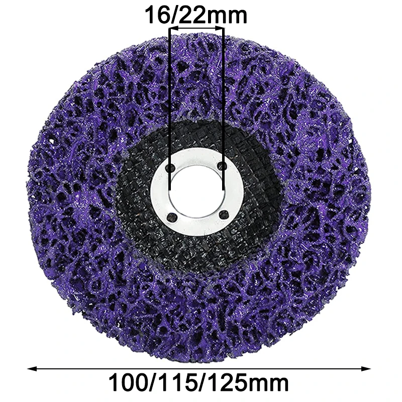 100/115/125mm Abrasive Wheel Paint Rust Remover Poly Strip Disc for Angle Grinder Clean Polish Metal Motorcycles Car