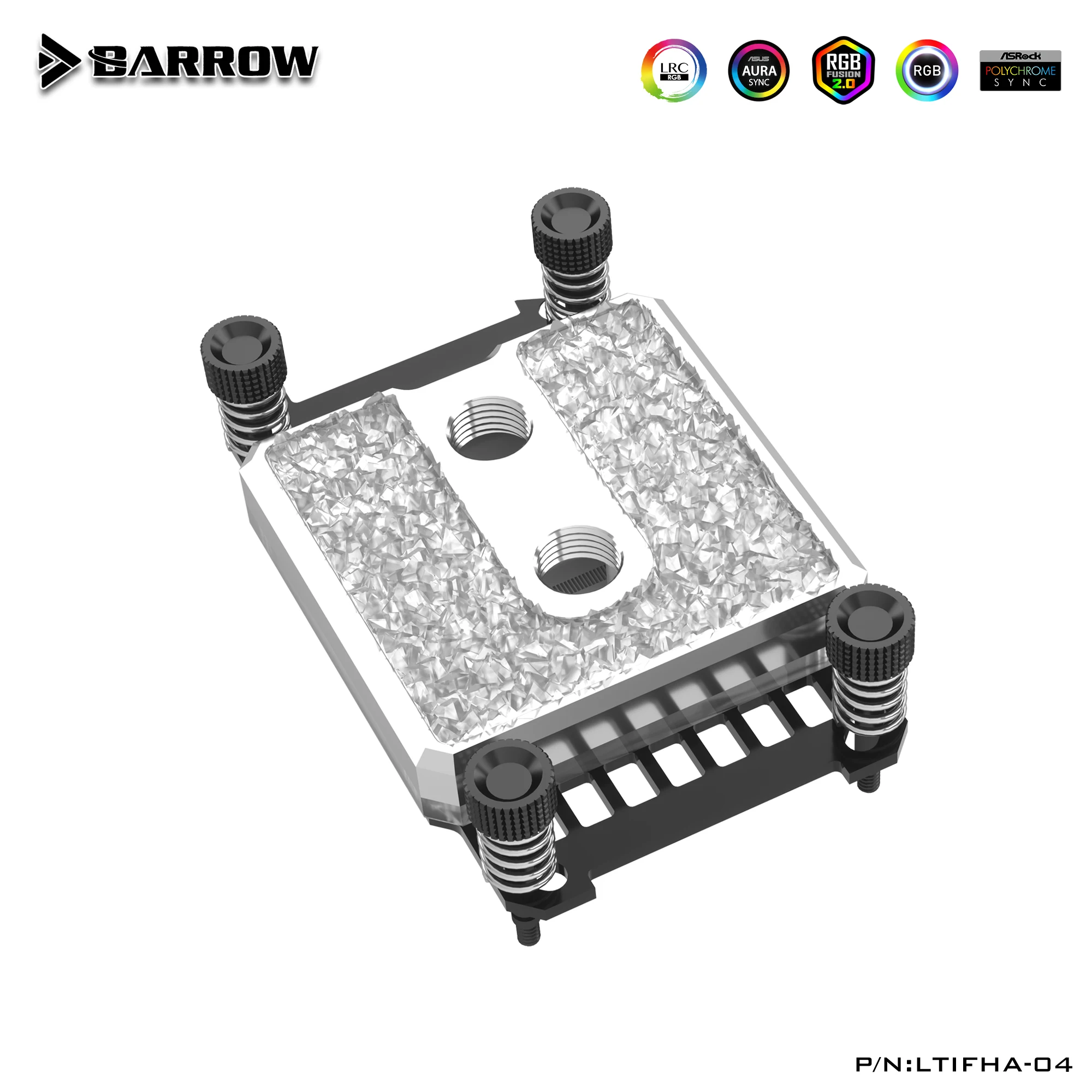 

Barrow LTIFHYA-04 CPU Water Block Use for AMD AM3 AM4 AM5 FM2 Ryzen Motherboard Acrylic/Full Copper /A-RGB 3PIN 5V LTIFHA-04