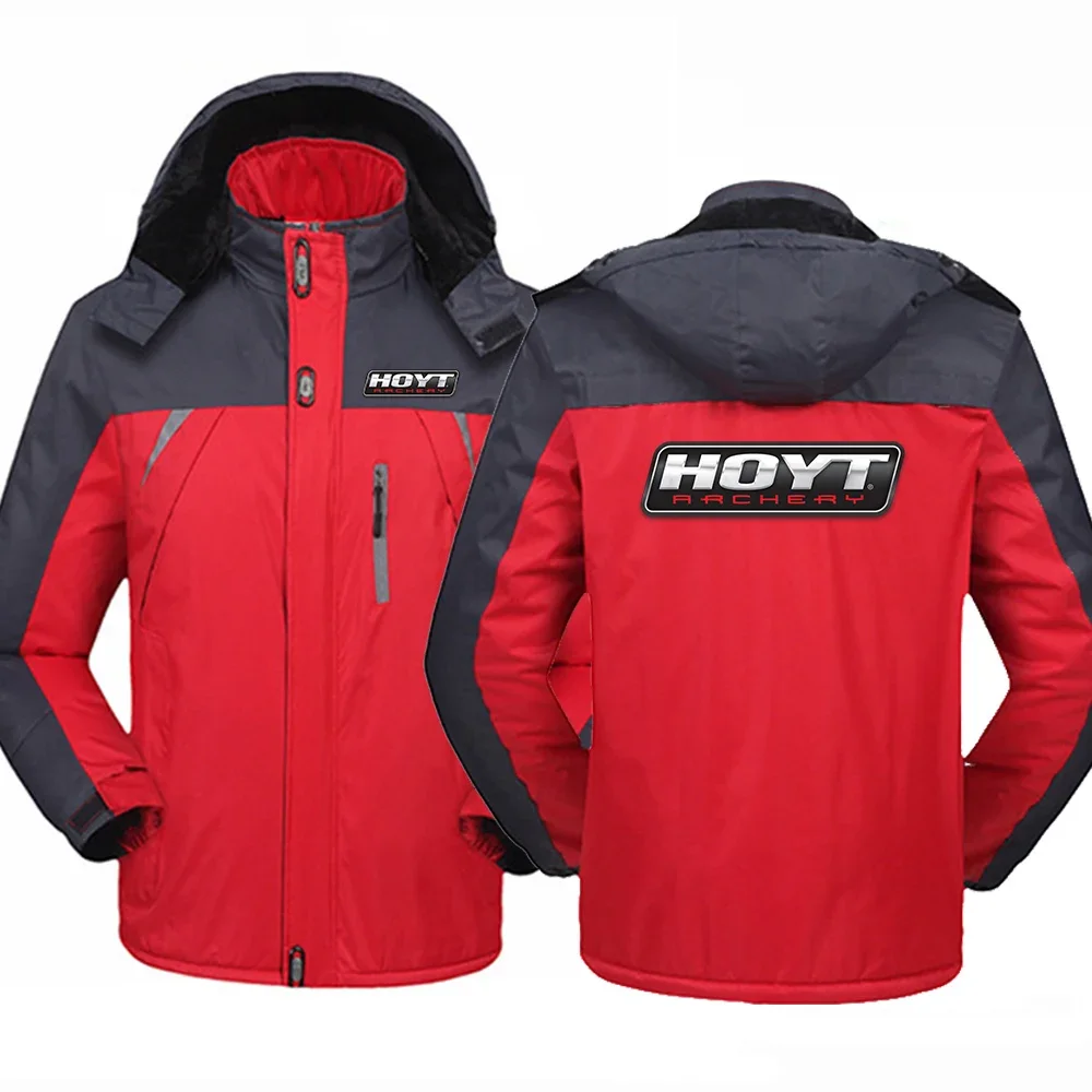 

Hoyt Archery 2024 Men New Winter Thicken Windbreaker Coats Waterproof Warm Outdoor Cold-Proof Mountaineering Clothing Jackets