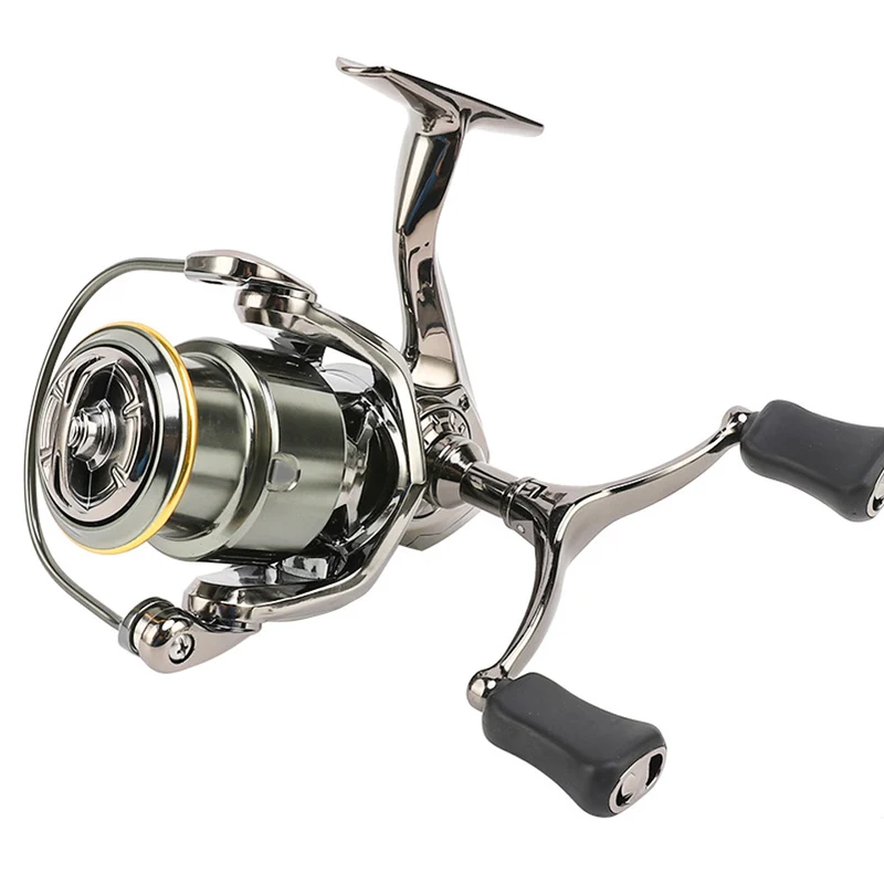 

WILDWOLFOX Reel Fishing Use Metal Spare Spool Stainless Steel Handle Spinning Reels Smooth Operation 2500 3500 Series