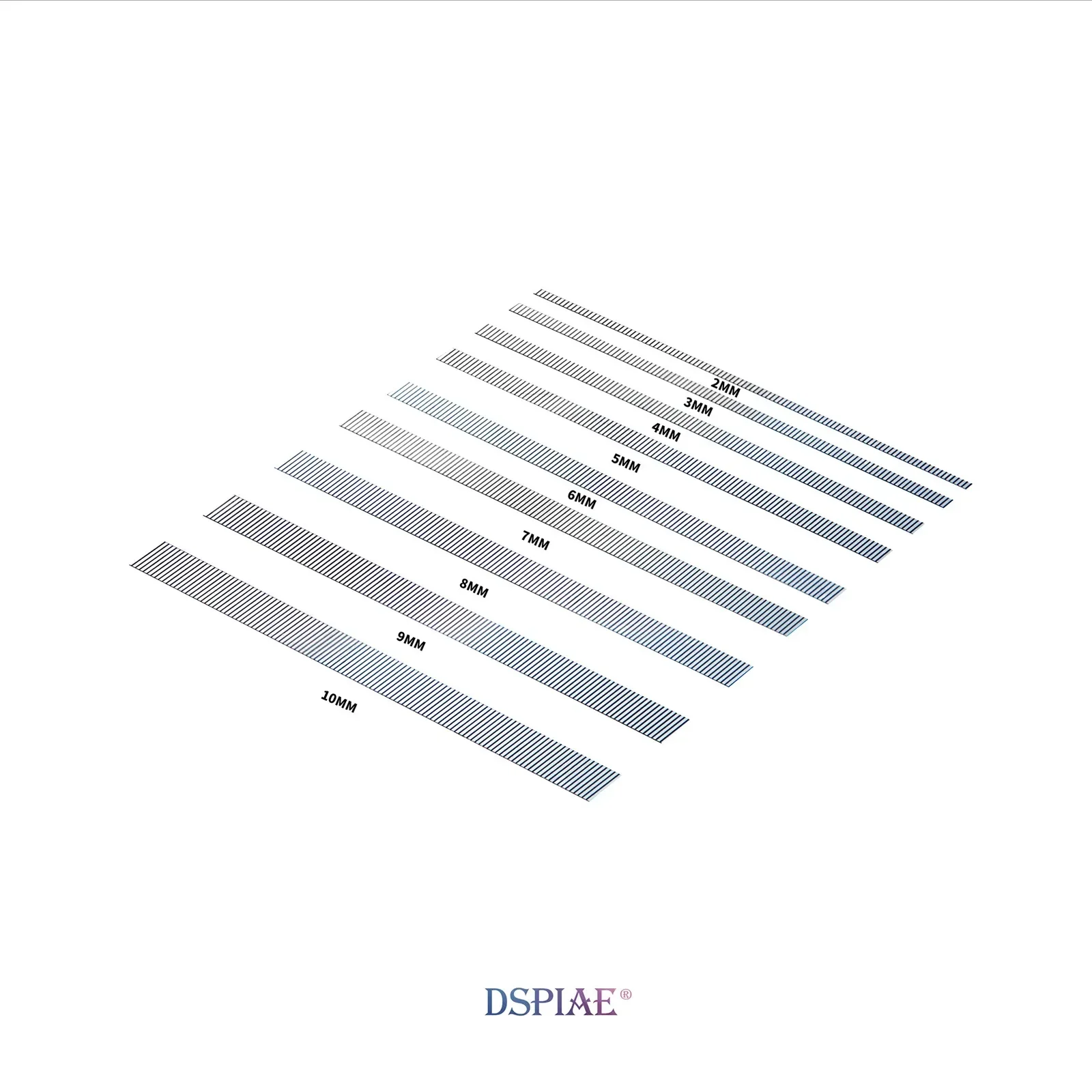 DSPIAE CG Series Positioning Tools Carving Hard Edge Tape for Model Building Tools DIY PET Ruler 2mm-10mm 4