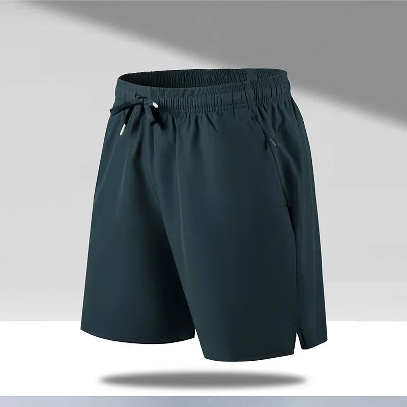 Men's Loose Outdoor Quick-drying Ice Silk Five-point Sports Casual Breathable Beach Shorts