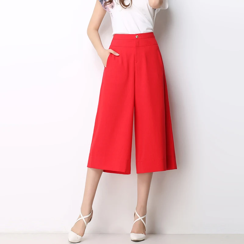 بنطلون حرير واسع فاخر