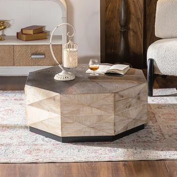 Retro Solid Wood Coffee Table 1