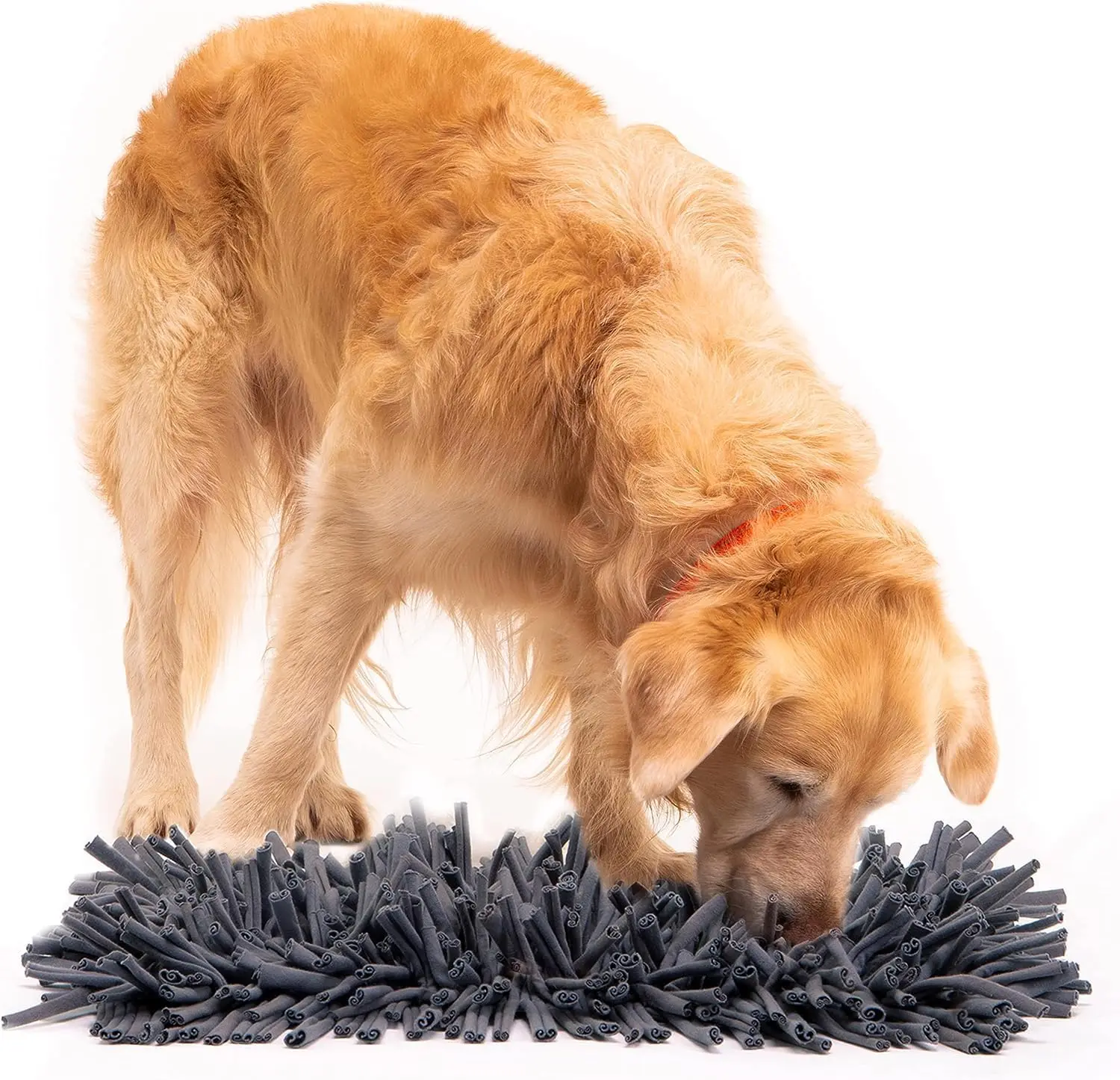 

Dog Snuffle Mat Dog Toys Interactive Reduces Boredom & Anxiety. Premium Feeding Mat for Slow Eating & Smell Training