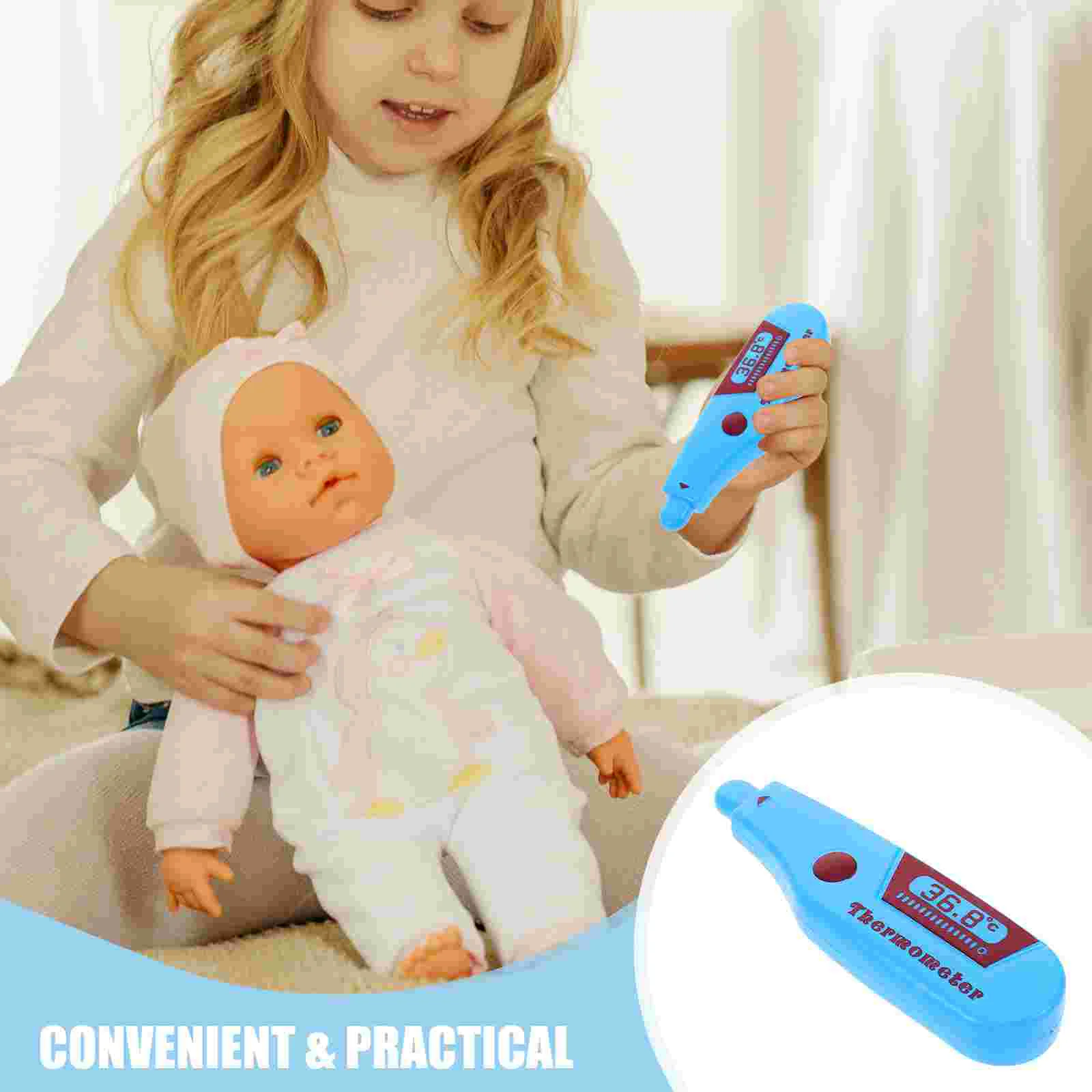 Doctor Thermometer Toy Baby Toys Infant First Aid Model Dress up and Pretend Play