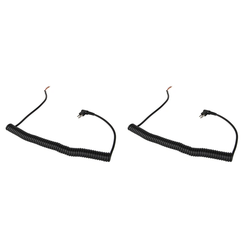 

2 шт. 2-контактный 4-проводной кабель для микрофона Motorola GP88S GP3688 GP2000 PMMN4013A