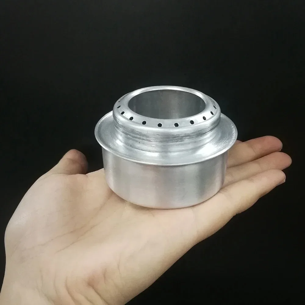 Spiritus-Campingkocher mit Aluminium-Deckel für Outdoor-Abenteuer