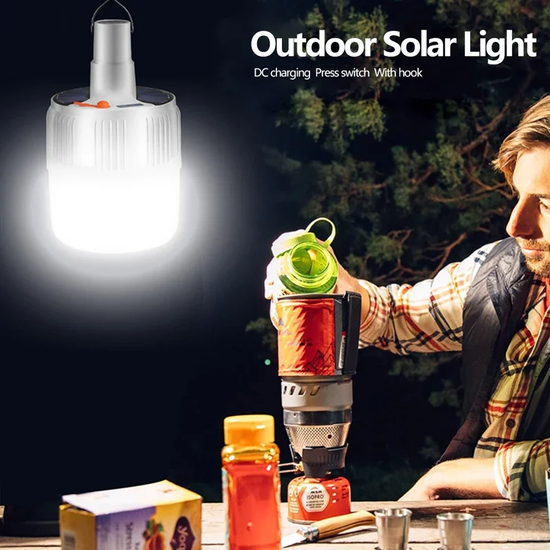 Description Picture 3 of itemPortable Lanterns Rechargeable Bulb Camping Solar Lighting Lamp Remote Control Emergency Light Outdoor Tente LED Light Bulb