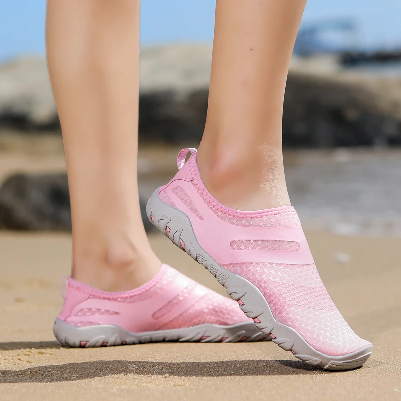 Water Shoes Water Shoes For Women Men Barefoot Beach Shoes Breathable Sport Shoe Quick Dry River Sea Aqua Sneakers Soft Beach Sneakers 35-46