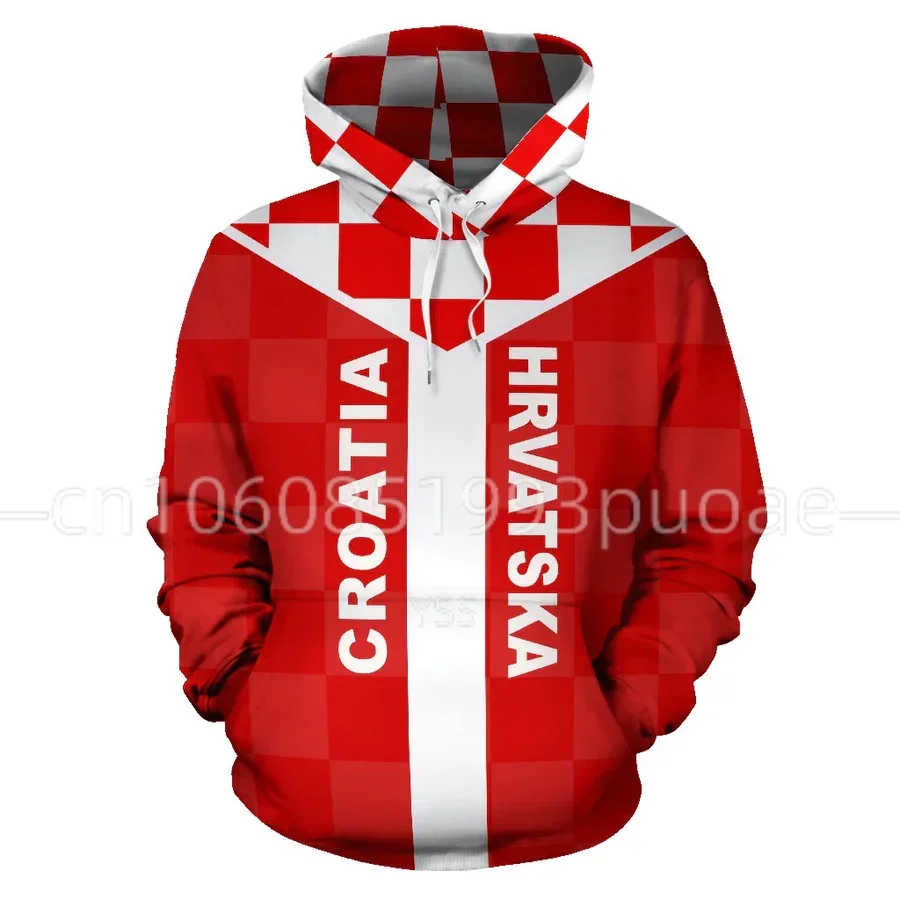 

Spring and Autumn New Croatia Map Flag 3D All Printed Hoodie Man Zipper Pullover Sweatshirt oversize Hoodie Men's Clothes