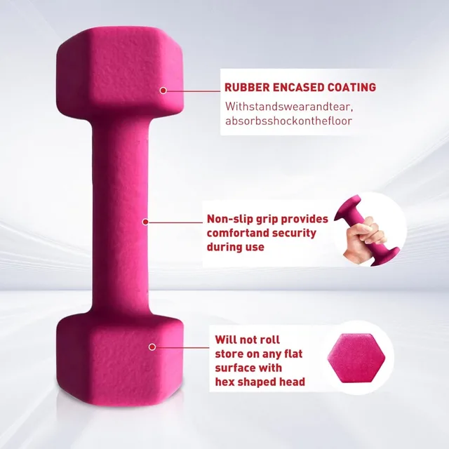 Rubber Hex Dumbbell Set with Rack 4