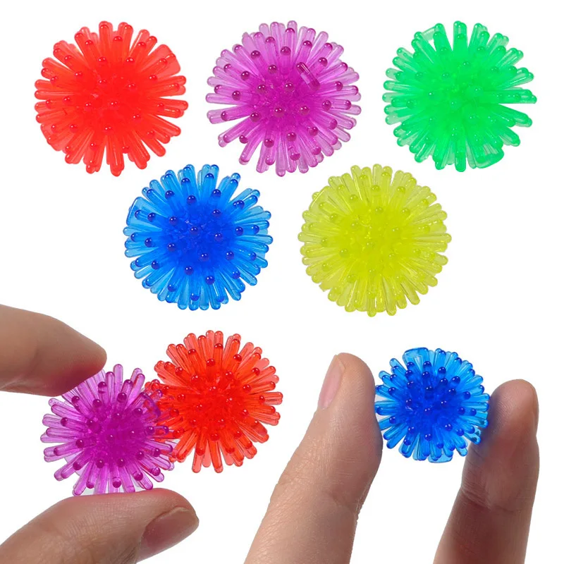 30PCS Multicolor Mini Spiky Hedge Balls Sensory Fidget Toys For Kids Party Favors Bulk Regalos Cumplea&ntilde;os Ni&ntilde;os Para Invitados