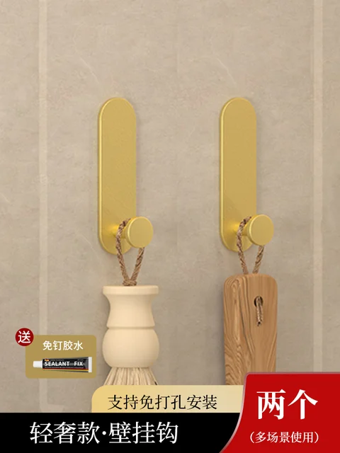 Ganci Adesivi Muro 5 Pezzi - Senza Foratura Per Bagno E Cucina | Bianco, Portata 5kg - Foto 6