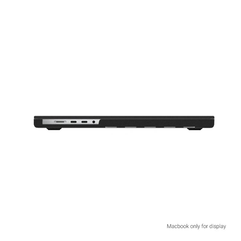 Kzdoo Ultra Slim Carbono Laptop Covers Fibra de Carbono Case Tabela Antifall Capa de Borracha Macbook Air Pro 13 14 16 - Imagem 3