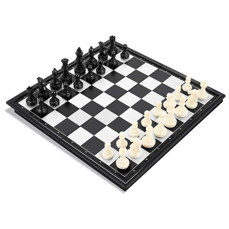 

Top!-магнитные складные шахматы, портативные шахматные доски 25 х25 см, черно-белые шахматные игрушки для встречи и семейных мероприятий