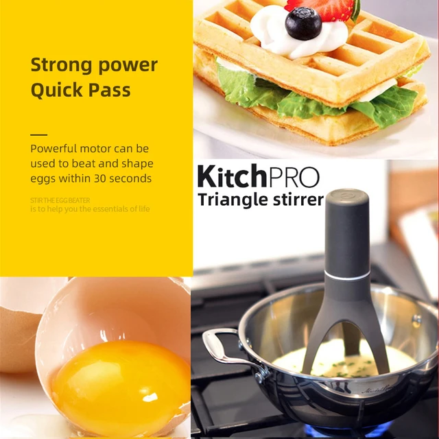 Uutensil Stirr - The Unique Automatic Pan Stirrer - with LED Speed Indicator, Red