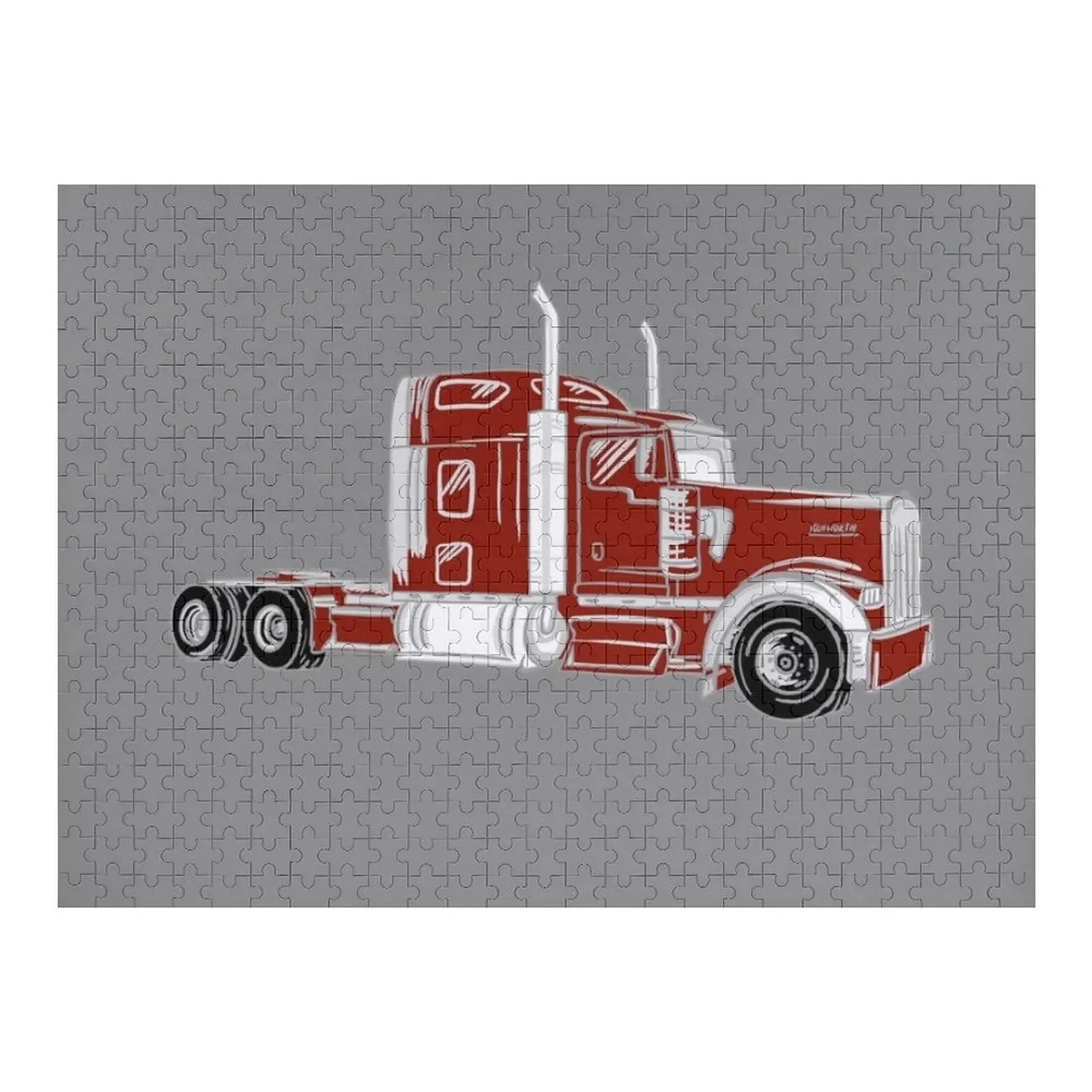 

American Kenworth Truck Jigsaw Puzzle Works Of Art Scale Motors Personalized Gift Ideas Wooden Animal Puzzle