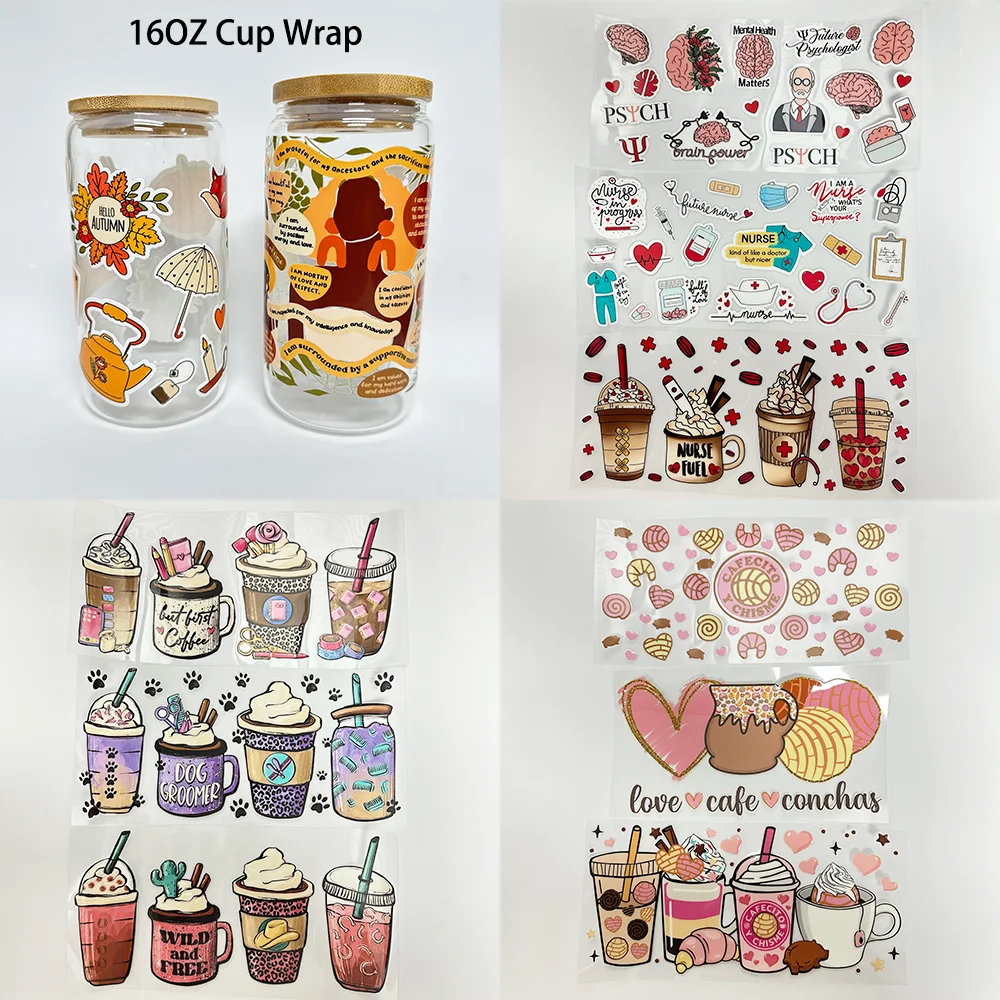 Sweet Valentines Love Season Animals 16OZ UV DTF Cup Wrap Transfer Sti – JM  Transfer Printing Store
