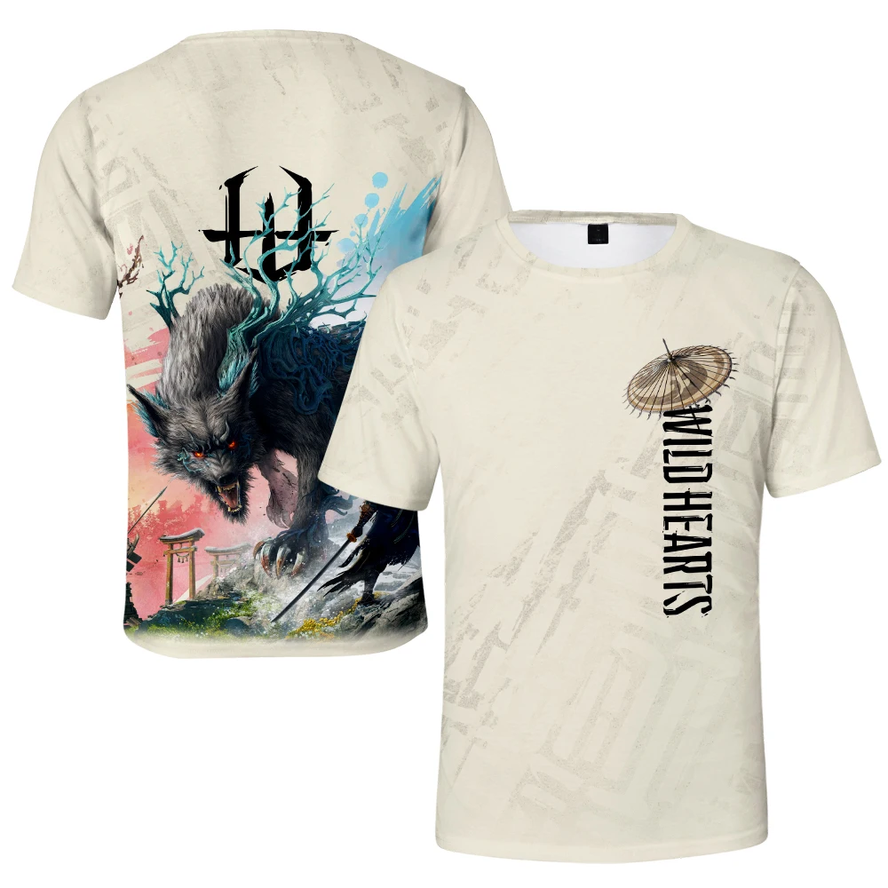 

Wild Hearts T-shirt Crewneck Short Sleeve Tee Women Men's Tshirt 2023 New Game Harajuku Streetwear 3D Clothes