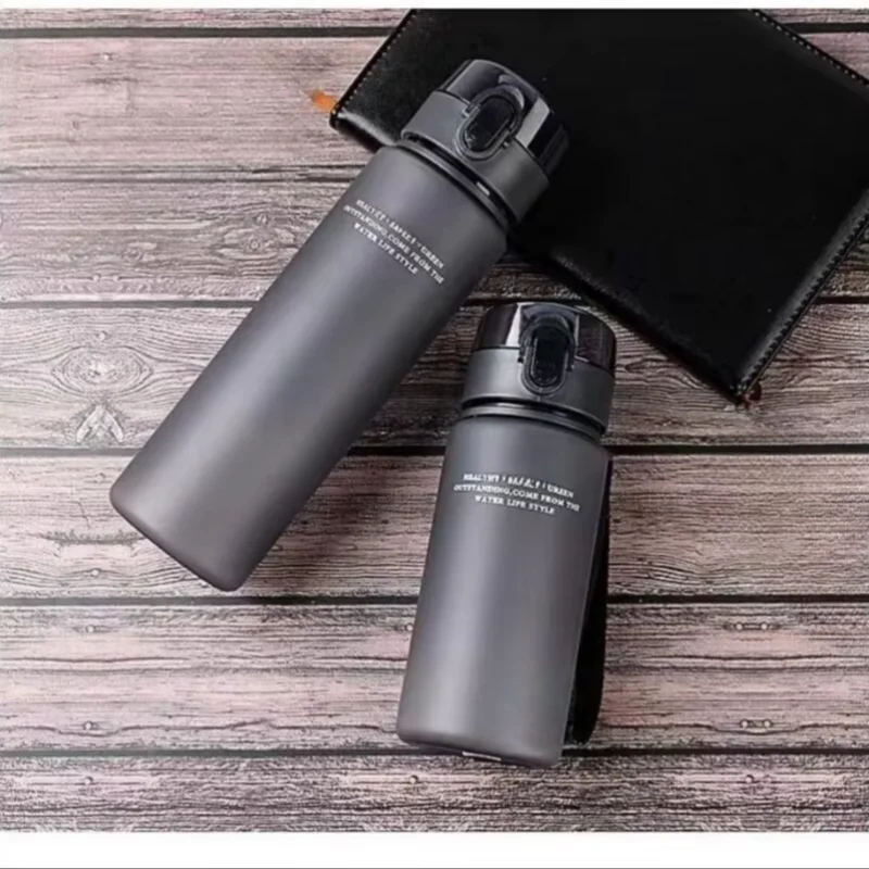 Water Bottle 1-2PCS Portable BPA Free Leak Proof Sports&Fitness Frosted Water Bottle Children and Adults Casual Water Cup