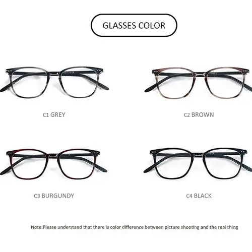 ZENOTTIC Casual Square Optical Prescription Eyeglasses Frames Unisex Ultralight Acetate All Day Comfort Spectacle Frame - Image 5