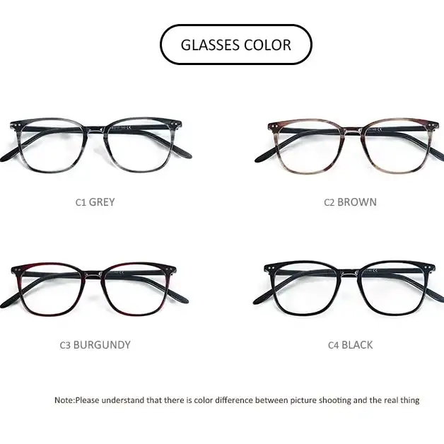 ZENOTTIC Casual Square Optical Prescription Eyeglasses Frames Unisex Ultralight Acetate All Day Comfort Spectacle Frame - Image 5
