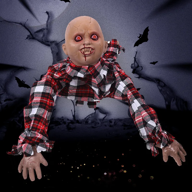 

Halloween Horror Crawling Ghost Decoration Halloween Haunted House Electric Climbing Ghost Layout Ornament Props