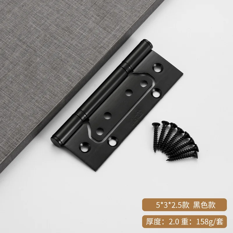 Stainless Steel Hinge for Bedroom Bathroom Wooden Door 4 Inches 5 Inches