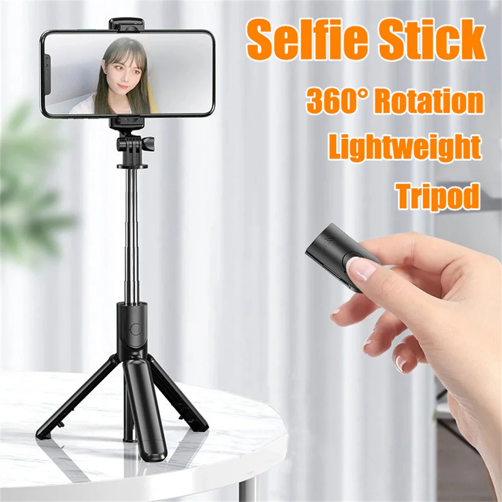 Wireless Selfie Stick for Smartphone Tripod with Bluetooth Remote, Portables Foldable Stand for Vlog Shooting Record iPhone