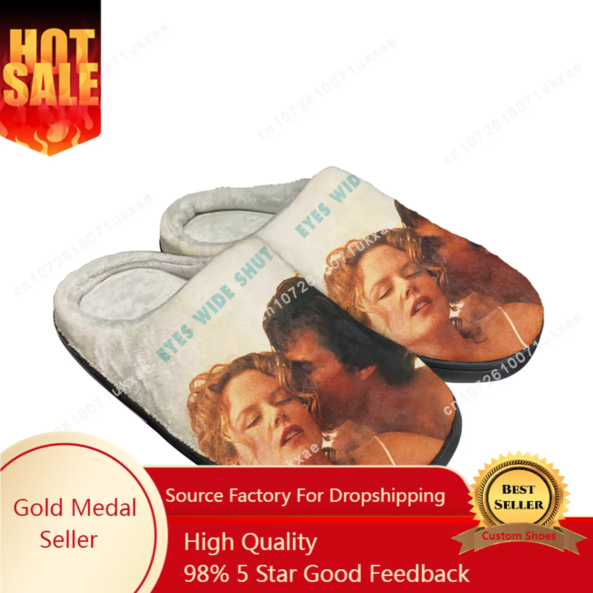 

Eyes Wide Shut Home Cotton Slippers Mens Womens Tom Cruise Plush Bedroom Casual Keep Warm Shoes Thermal Slipper Customized Shoe
