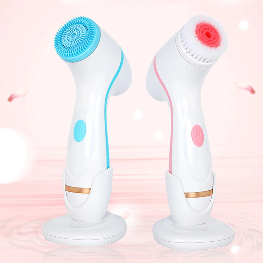 Automatic Deep Facial Cleansing Brush Electric Face Cleanser Pore Cleaner Ultrasonic Washing Cleanser Tool manufacturer price salons facial spa bed chair electric automatic lift 3 4 motor spa electric beauty massage table bed
