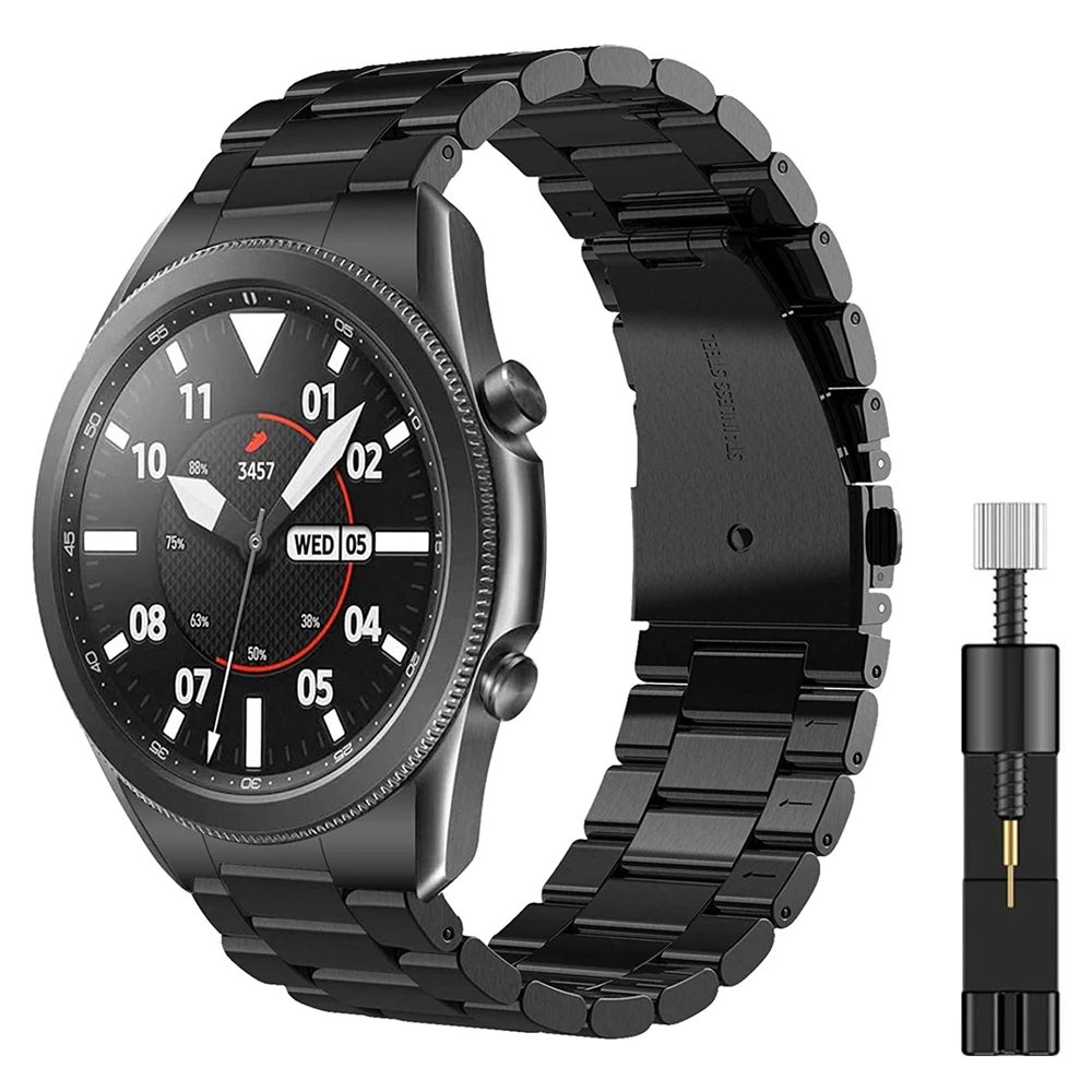 

No Gap Design Metal Band For Samsung Galaxy Watch3 45mm Strap 22mm Stainless Steel Bracelet Galaxy Watch 46mm/Gear S3 Wristband