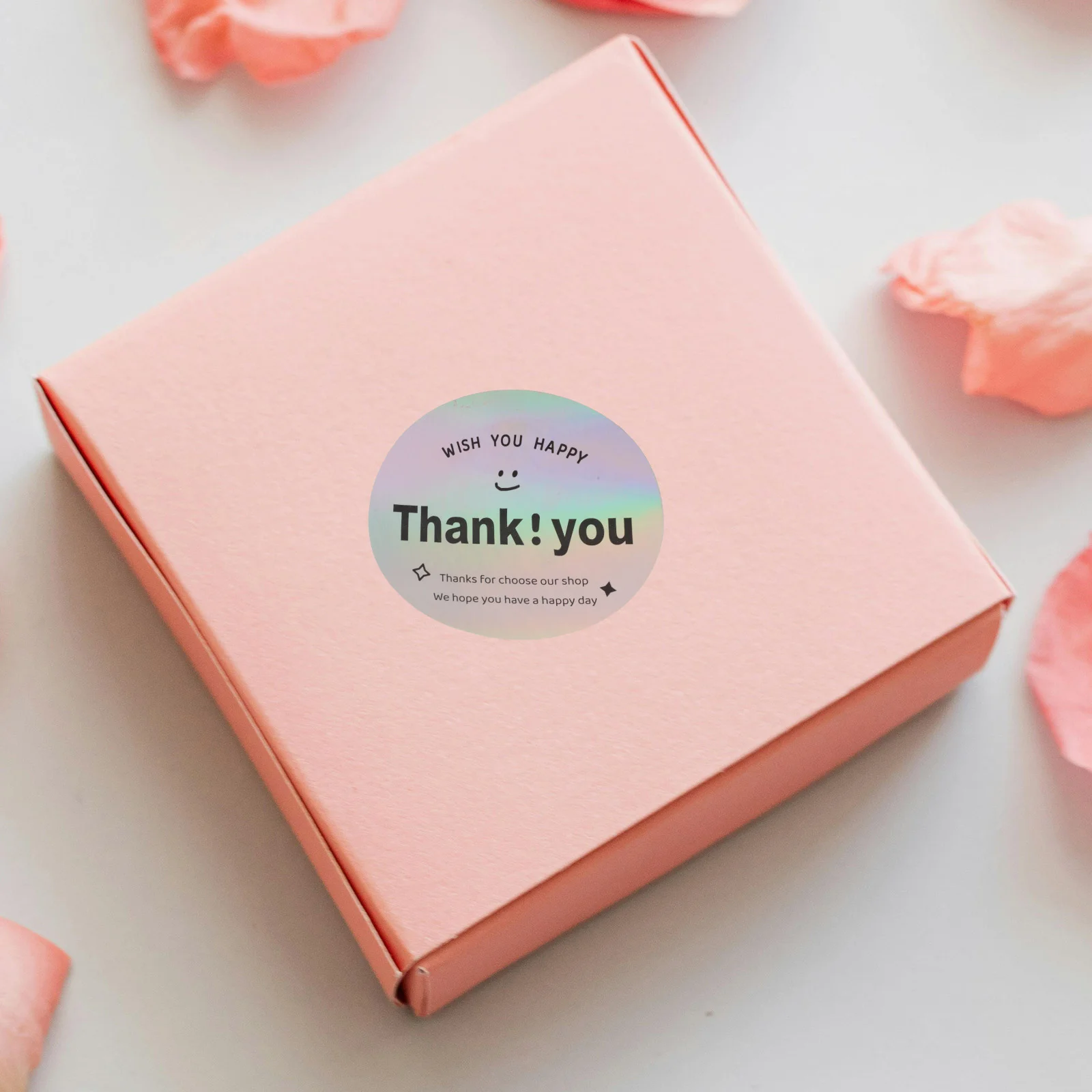 케이크 베이킹 라벨 스티커, Thank You 테마 씰링 포장 스티커 장식