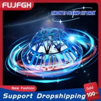 Flying Spinner Ball Boomerang Toy 360°Rotating Magic With LED Lights Drone Hover Ball Stress Release Fidget Toy Kids Family Gift 1