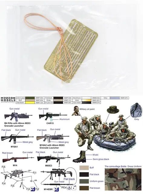 Gecko 35GM0060 1/35 SCALE US Navy Seals Team in Action Cirica 90s (w/Combat Rubber Raiding Craft) (Plastic model) 4