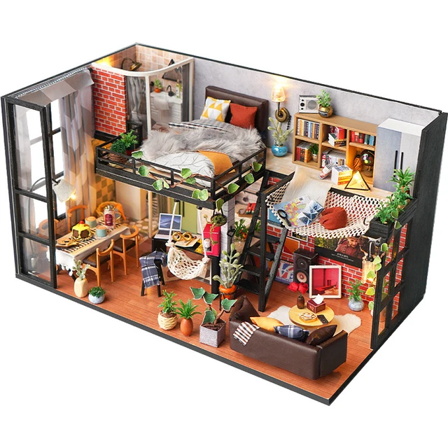 Dolls House Miniature Modern Furniture  Diy Miniature Doll House - Diy  Miniature - Aliexpress