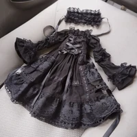 30cm 1/4 1/6 bjd bébé vêtements 1/4 poupée cour lolita jupe SD robe rétro robe de princesse 5