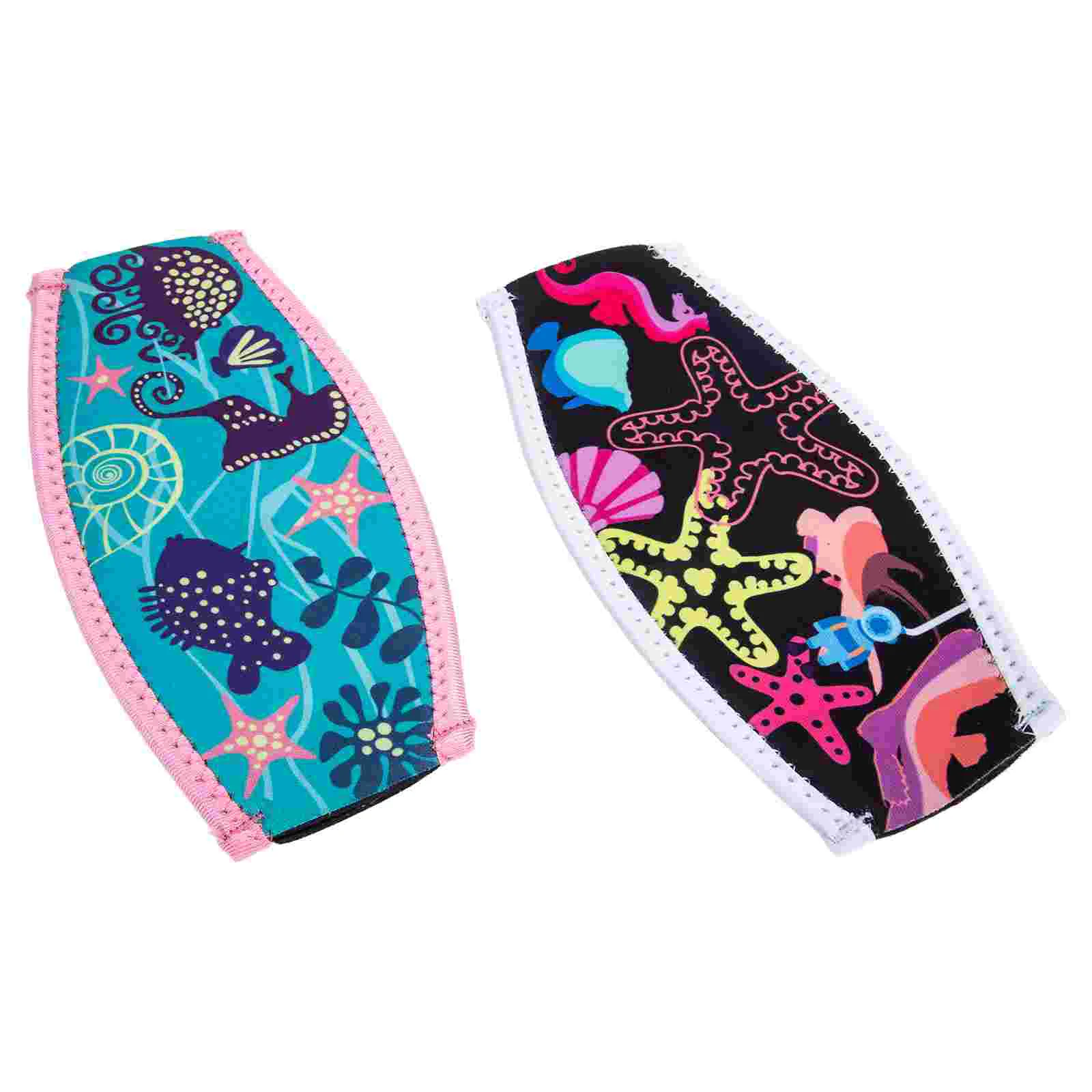 Diving Mask Strap Covers Decorative Printing Swim Mask Strap Covers Snorkeling Cover Hair Care Straps Neoprene Strap Covers shoulder strap for bag handles crossbody colored stripe purse belt bag replacement fabric strap adjustable decorative straps