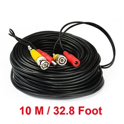 32.8ft BNC Video & Power Cable for CCTV Security Systems
