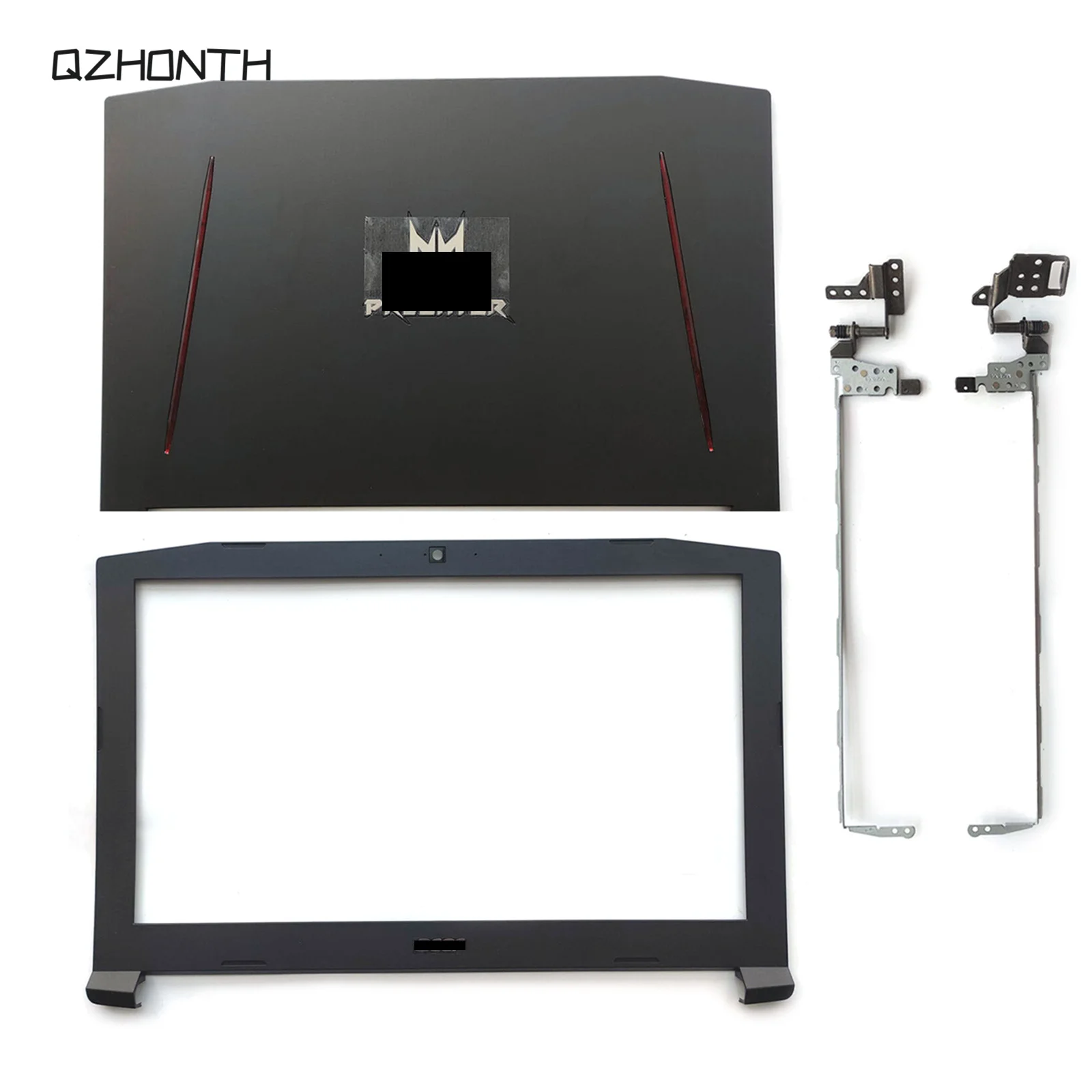 

New For Acer Predator Helios 300 G3-571 G3-572 LCD Back Cover Rear Lid + Front Bezel + Hinges (Black) 15.6"
